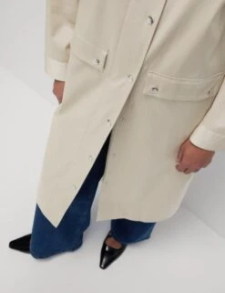 Cotton Rich Stormwear™ Longline Mac -Marks and Spencer Shop cotton rich stormwear longline mac 12