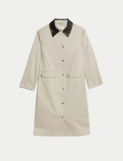 Cotton Rich Stormwear™ Longline Mac -Marks and Spencer Shop cotton rich stormwear longline mac 14