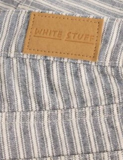 WHITE STUFF Cotton Rich Striped Denim Shorts -Marks and Spencer Shop cotton rich striped denim shorts 8