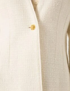 Cotton Rich Tweed Single Breasted Jacket -Marks and Spencer Shop cotton rich tweed single breasted jacket 4