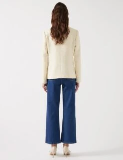 Cotton Rich Tweed Single Breasted Jacket -Marks and Spencer Shop cotton rich tweed single breasted jacket 5