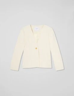 Cotton Rich Tweed Single Breasted Jacket -Marks and Spencer Shop cotton rich tweed single breasted jacket 6