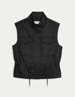 Cotton Rich Utility Gilet -Marks and Spencer Shop cotton rich utility gilet 13