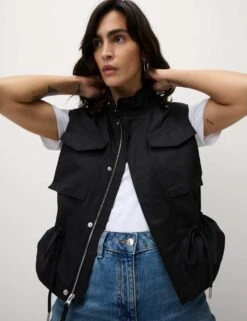 Cotton Rich Utility Gilet -Marks and Spencer Shop cotton rich utility gilet 7