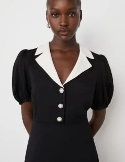 Crepe Collared Midi Tea Dress -Marks and Spencer Shop crepe collared midi tea dress 5