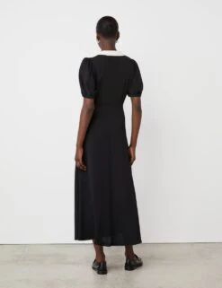 Crepe Collared Midi Tea Dress -Marks and Spencer Shop crepe collared midi tea dress 6