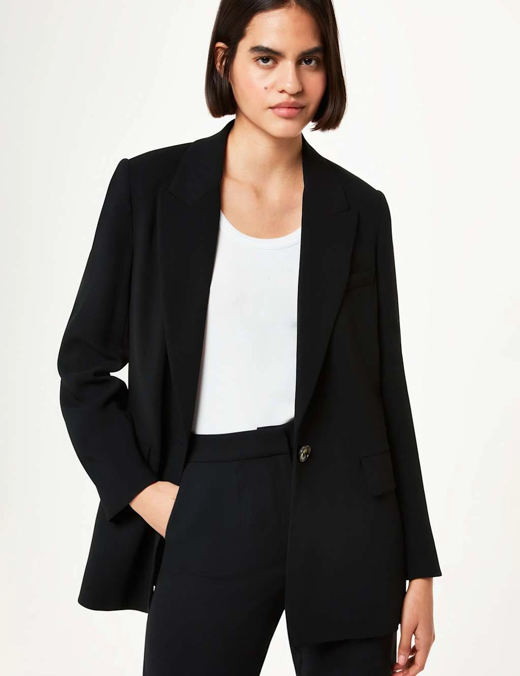 Whistles Crepe Relaxed Blazer 14 Whistles Crepe Relaxed Blazer - Image 12