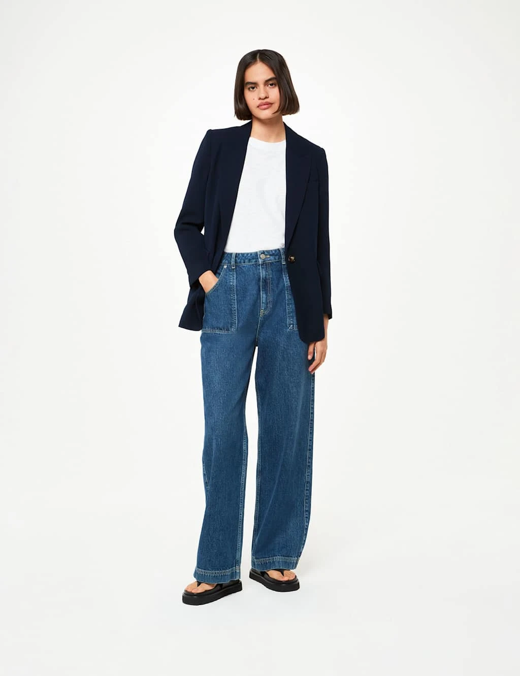 Whistles Crepe Relaxed Blazer 8 Whistles Crepe Relaxed Blazer - Image 6