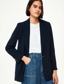 Whistles Crepe Relaxed Blazer 20 Whistles Crepe Relaxed Blazer -Marks and Spencer Shop crepe relaxed blazer 6