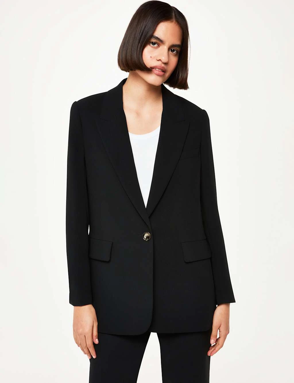 Whistles Crepe Relaxed Blazer 12 Whistles Crepe Relaxed Blazer - Image 10