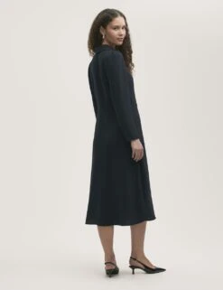 Crepe Textured Midi Shirt Dress -Marks and Spencer Shop crepe textured midi shirt dress 10