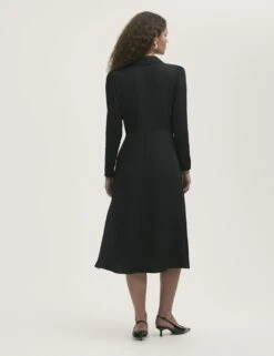 Crepe Textured Midi Shirt Dress -Marks and Spencer Shop crepe textured midi shirt dress 6