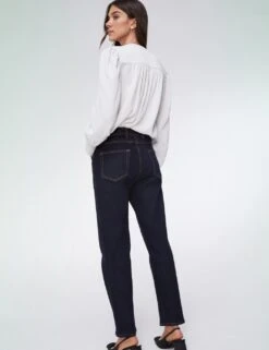 Crew Neck Button Through Puff Sleeve Blouse -Marks and Spencer Shop crew neck button through puff sleeve blouse 16