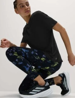 Crew Neck Laser Cut Relaxed T-Shirt -Marks and Spencer Shop crew neck relaxed t shirt 5