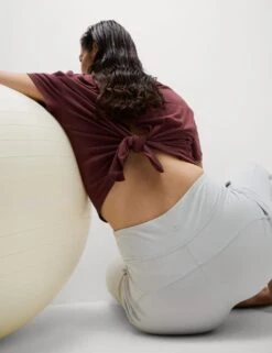 Go Balance Cuffed Yoga Jogger -Marks and Spencer Shop cuffed tapered joggers 12