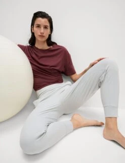 Go Balance Cuffed Yoga Jogger -Marks and Spencer Shop cuffed tapered joggers 8