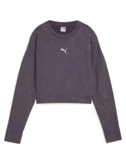 Puma Dare To Relaxed Pure Cotton Crop Sweatshirt -Marks and Spencer Shop dare to relaxed pure cotton crop sweatshirt 6