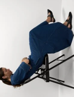 Denim Button Front Midi Shirt Dress -Marks and Spencer Shop denim button front midi shirt dress 11