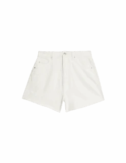 Denim Mom High Waisted Shorts 35 Denim Mom High Waisted Shorts -Marks and Spencer Shop denim mom high waisted shorts 1