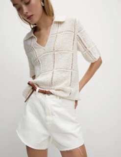 Denim Mom High Waisted Shorts 36 Denim Mom High Waisted Shorts -Marks and Spencer Shop denim mom high waisted shorts 13