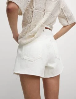 Denim Mom High Waisted Shorts 38 Denim Mom High Waisted Shorts -Marks and Spencer Shop denim mom high waisted shorts 15