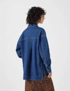 Denim Oversized Pullover Shirt 21 Denim Oversized Pullover Shirt -Marks and Spencer Shop denim oversized pullover shirt 9