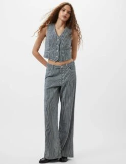 French Connection Denim Pinstripe Waistcoat -Marks and Spencer Shop denim pinstripe waistcoat 6