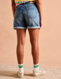 Joules Denim Turn-Up Shorts -Marks and Spencer Shop denim turn up shorts 5