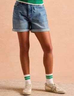 Joules Denim Turn-Up Shorts -Marks and Spencer Shop denim turn up shorts 7