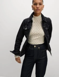 Denim Waisted Jacket -Marks and Spencer Shop denim waisted jacket 10