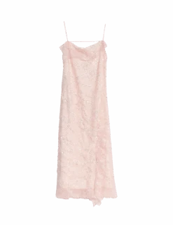 Embellished Lace Frill Midaxi Column Dress -Marks and Spencer Shop embellished lace frill midaxi column dress