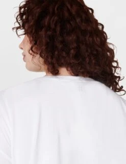 Sweaty Betty Essential Cotton Rich Crew Neck Crop T-Shirt -Marks and Spencer Shop essential cotton rich crew neck crop t shirt 10