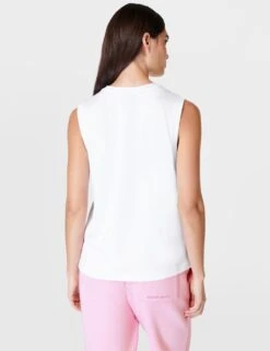 Sweaty Betty Essential Cotton Rich Crew Neck Vest Top -Marks and Spencer Shop essential cotton rich crew neck vest top 14