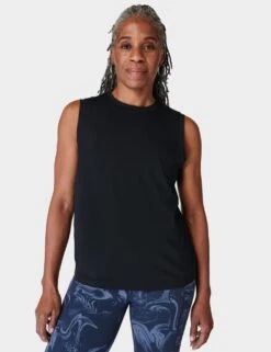 Sweaty Betty Essential Cotton Rich Crew Neck Vest Top -Marks and Spencer Shop essential cotton rich crew neck vest top 7