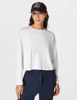 Sweaty Betty Essential Crew Neck Crop Top -Marks and Spencer Shop essential crew neck crop top 10