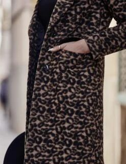 Faux Fur Longline Coat -Marks and Spencer Shop faux fur longline coat 5