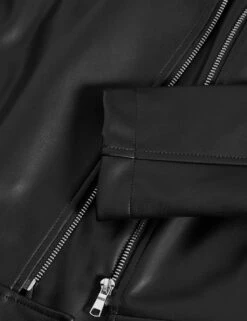 Faux Leather Biker Jacket -Marks and Spencer Shop faux leather biker jacket 12
