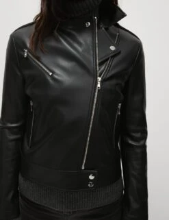 Faux Leather Biker Jacket -Marks and Spencer Shop faux leather biker jacket 14