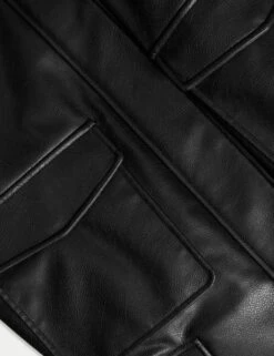 Faux Leather Relaxed Fit Jacket -Marks and Spencer Shop faux leather relaxed fit jacket 9