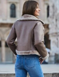 Faux Shearling Aviator Jacket -Marks and Spencer Shop faux shearling aviator jacket 7