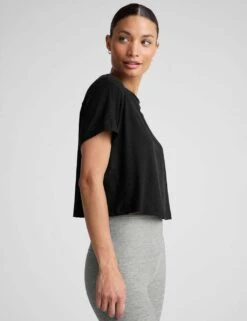 Beyond Yoga Featherweight Supreme Relaxed Crop T-Shirt -Marks and Spencer Shop featherweight supreme relaxed crop t shirt 10