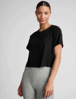 Beyond Yoga Featherweight Supreme Relaxed Crop T-Shirt -Marks and Spencer Shop featherweight supreme relaxed crop t shirt 11