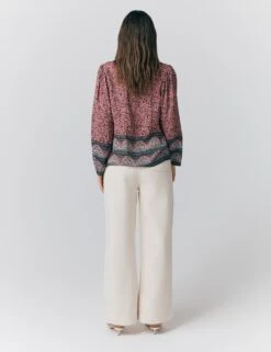 Ghost Floral Collared Button Through Blouse -Marks and Spencer Shop floral collared button through blouse 11