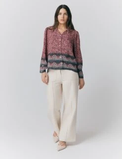 Ghost Floral Collared Button Through Blouse -Marks and Spencer Shop floral collared button through blouse 12