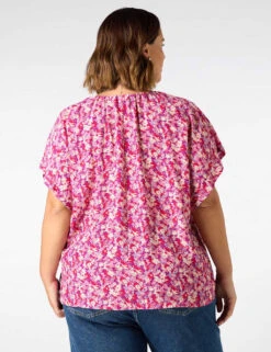 Floral Round Neck Button Detail Blouse 12 Floral Round Neck Button Detail Blouse -Marks and Spencer Shop floral round neck button detail blouse 4