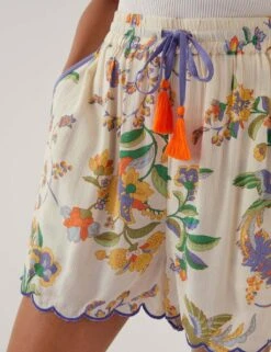 MONSOON Floral Scalloped Shorts -Marks and Spencer Shop floral scalloped shorts 6