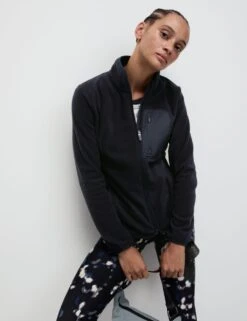 Thermal Zip Up Funnel Neck Fleece -Marks and Spencer Shop funnel neck fleece jacket 10
