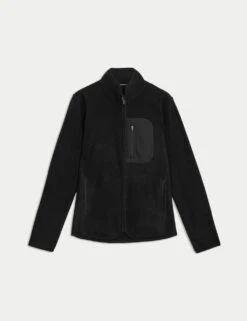 Thermal Zip Up Funnel Neck Fleece -Marks and Spencer Shop funnel neck fleece jacket 11