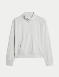 Funnel Neck Half Zip Yoga Top -Marks and Spencer Shop funnel neck half zip yoga top 10