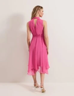 Funnel Neck Midi Waisted Dress -Marks and Spencer Shop funnel neck midi waisted dress 7